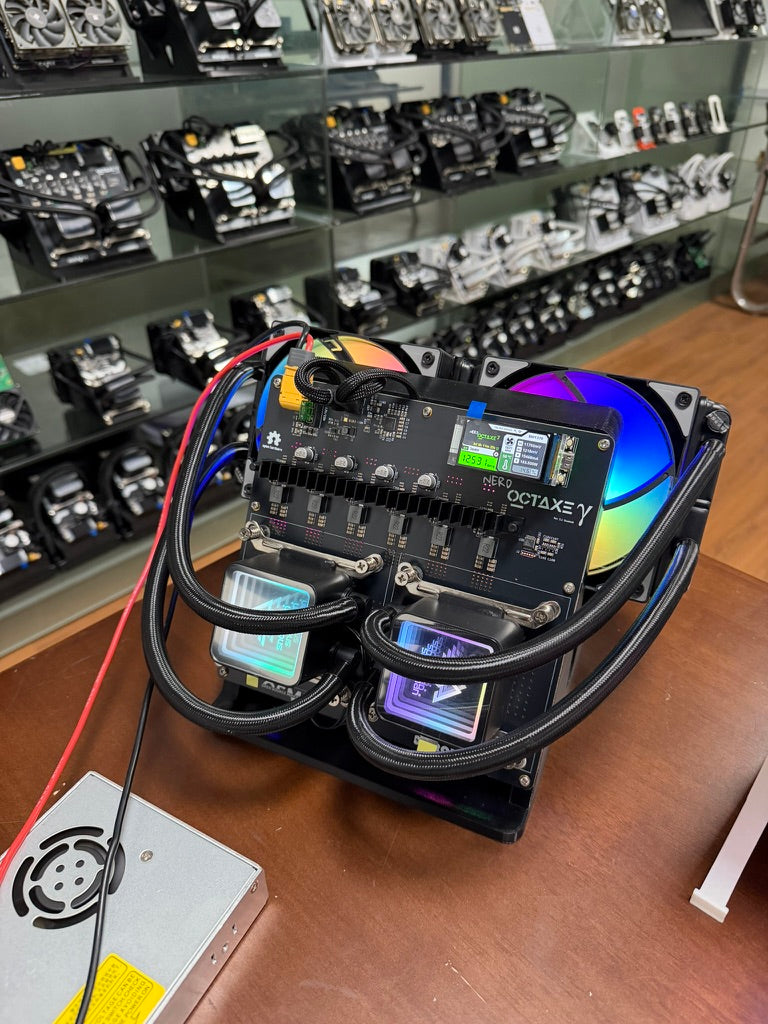 Hydro-Cooled NerdOctaxe - 12 TH/s Water-Cooled Bitcoin Miner