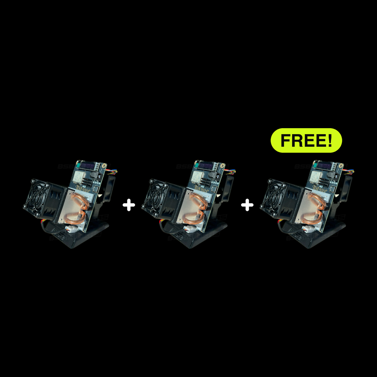 Bundle - Three BSB Bitaxe Gamma 602, 5.4 TH/s Combined