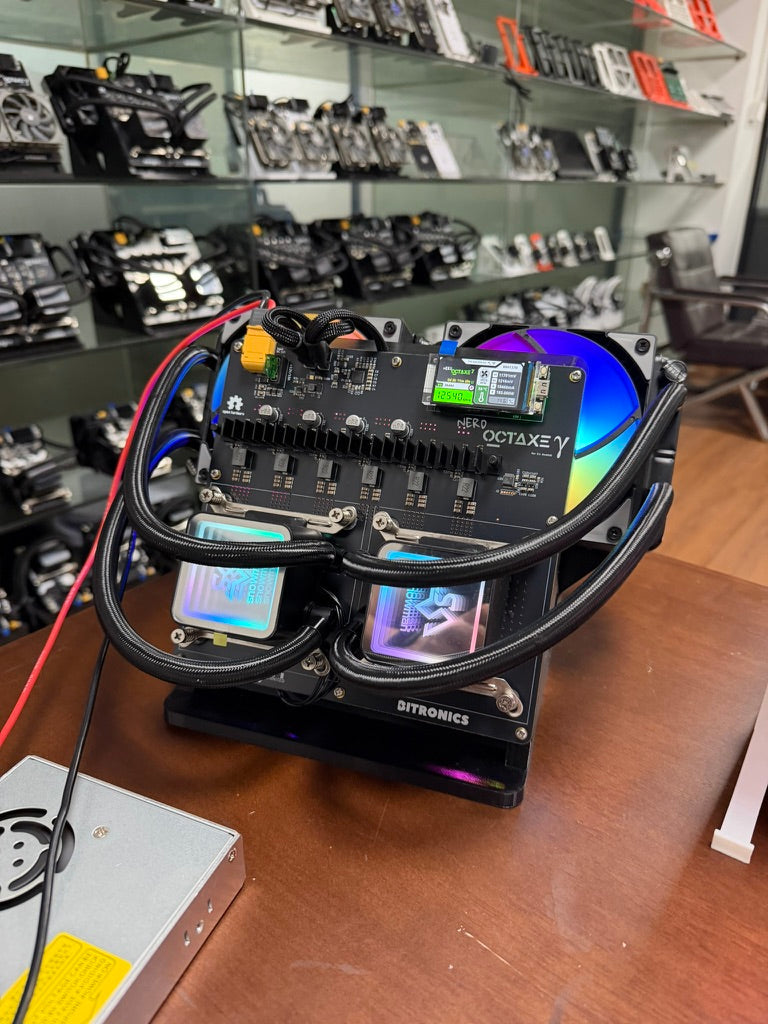 Hydro-Cooled NerdOctaxe - 12 TH/s Water-Cooled Bitcoin Miner