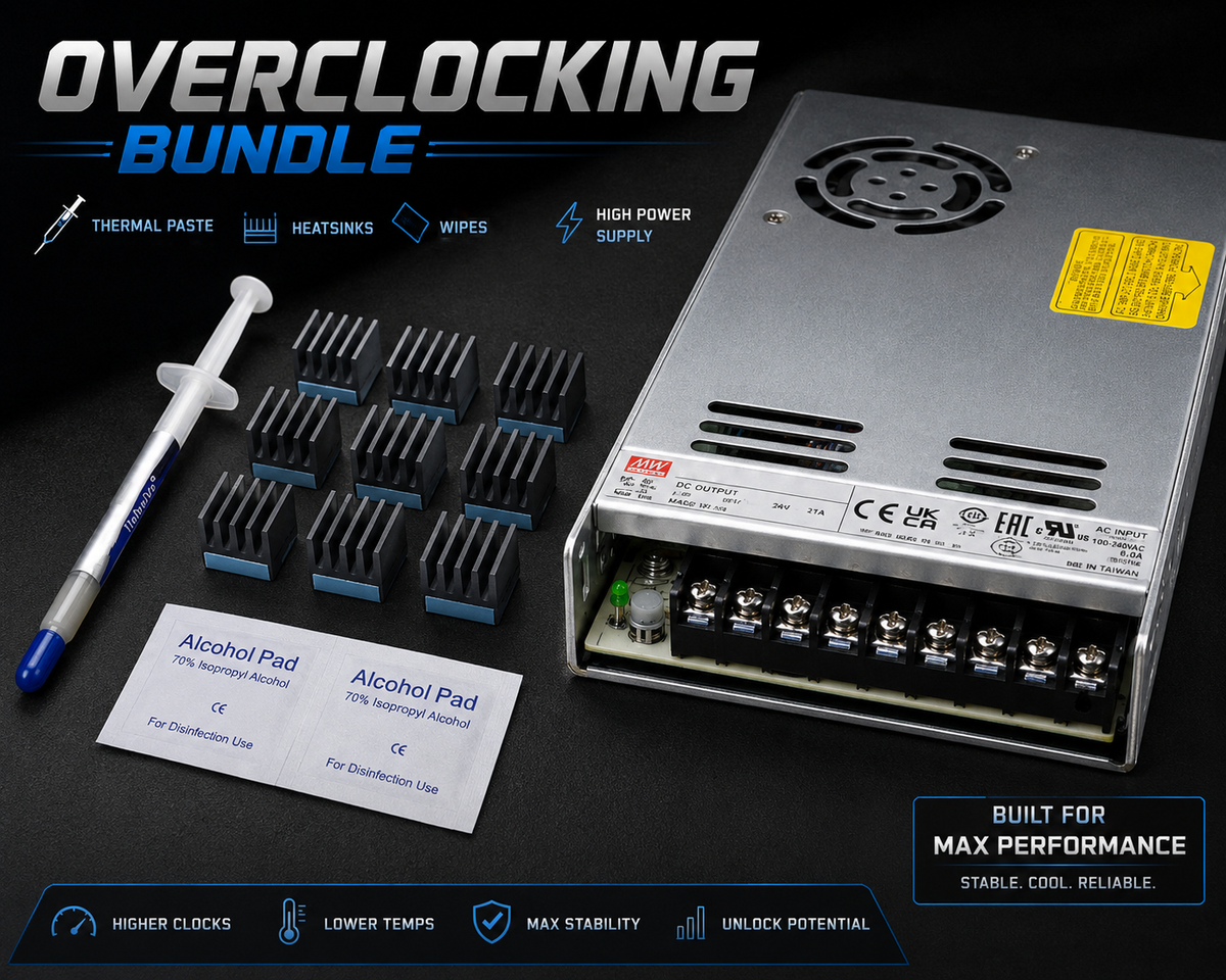 Overclocking Kit - Power Supply, Heatsinks and Thermal Paste